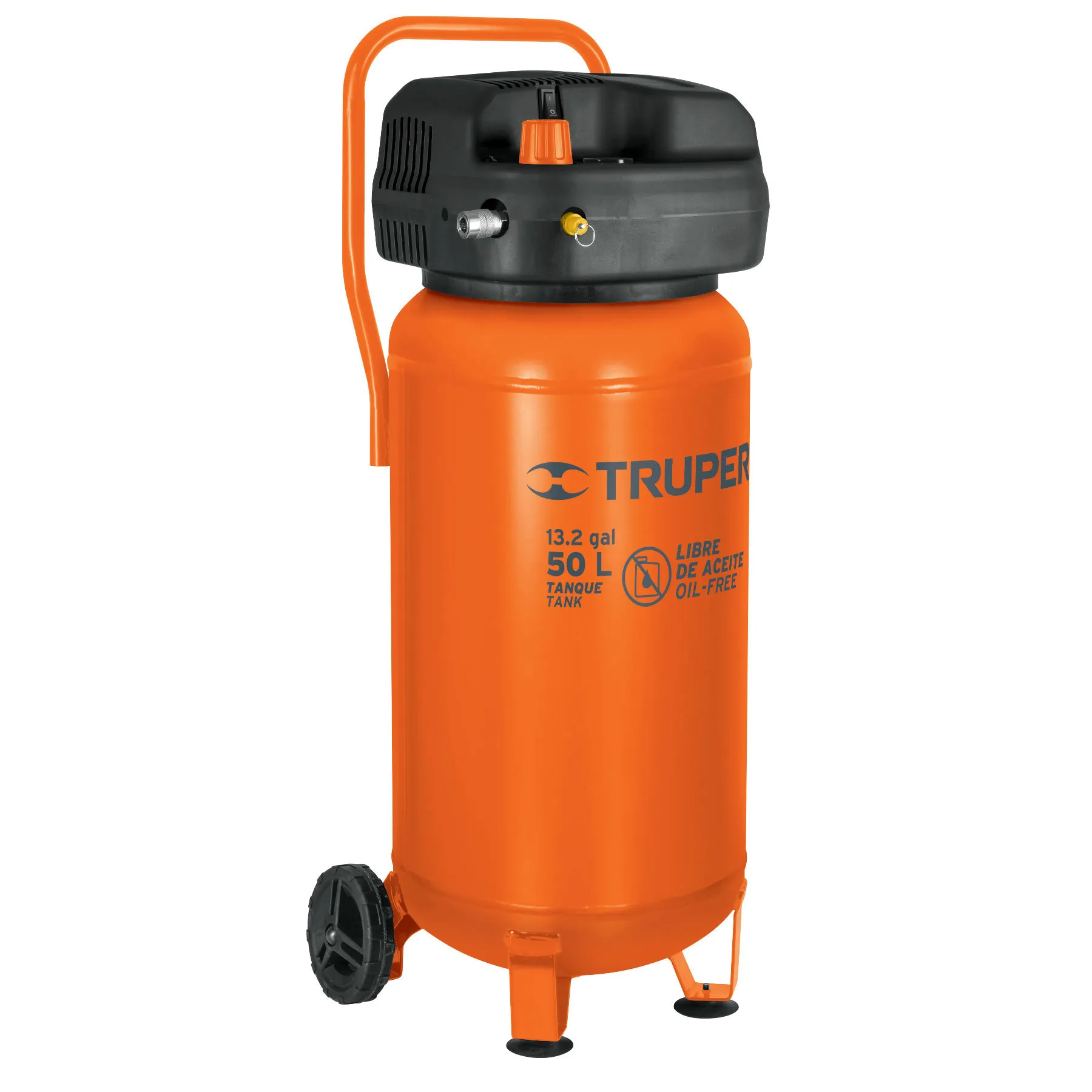 COMPRESOR TRUPER COMP-50S 2 HP 50 LITROS LIBRE MANTENIMIENTO 120 V