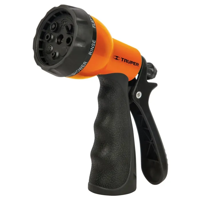 PISTOLA TRUPER PR-409 RIEGO PLASTICA 8 EN 1 PARA MANGUERA
