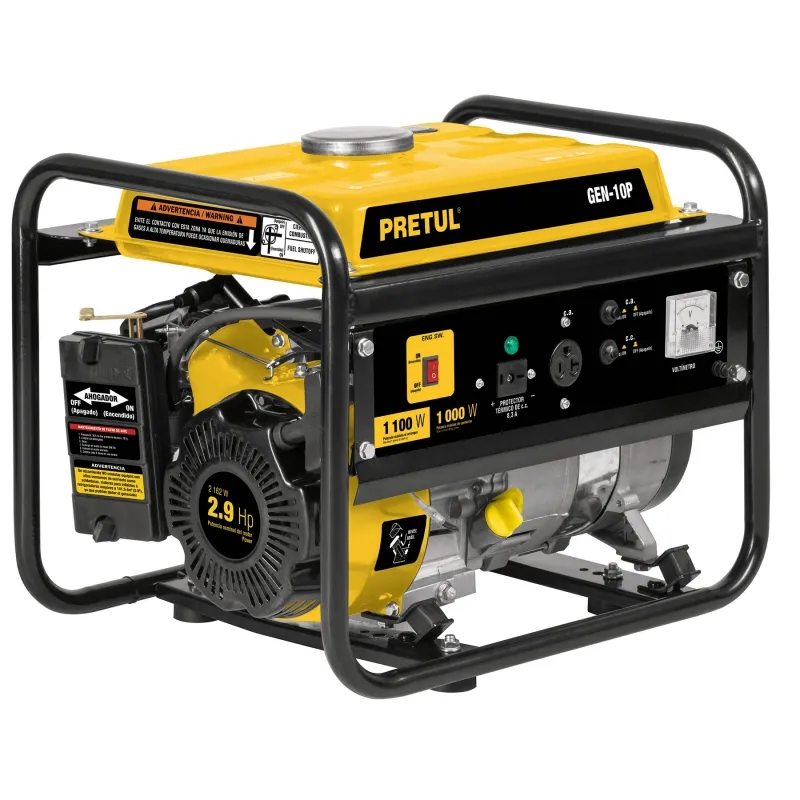 GENERADOR PRETUL GEN-10P ELECTRICO A GASOLINA 1000W