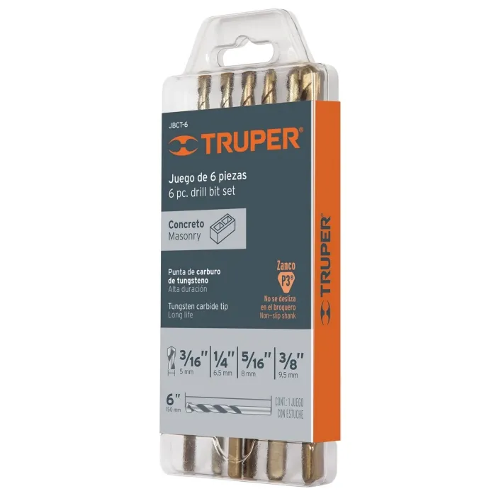 BROCAS TRUPER JBCT-6 PARA CONCRETO 6