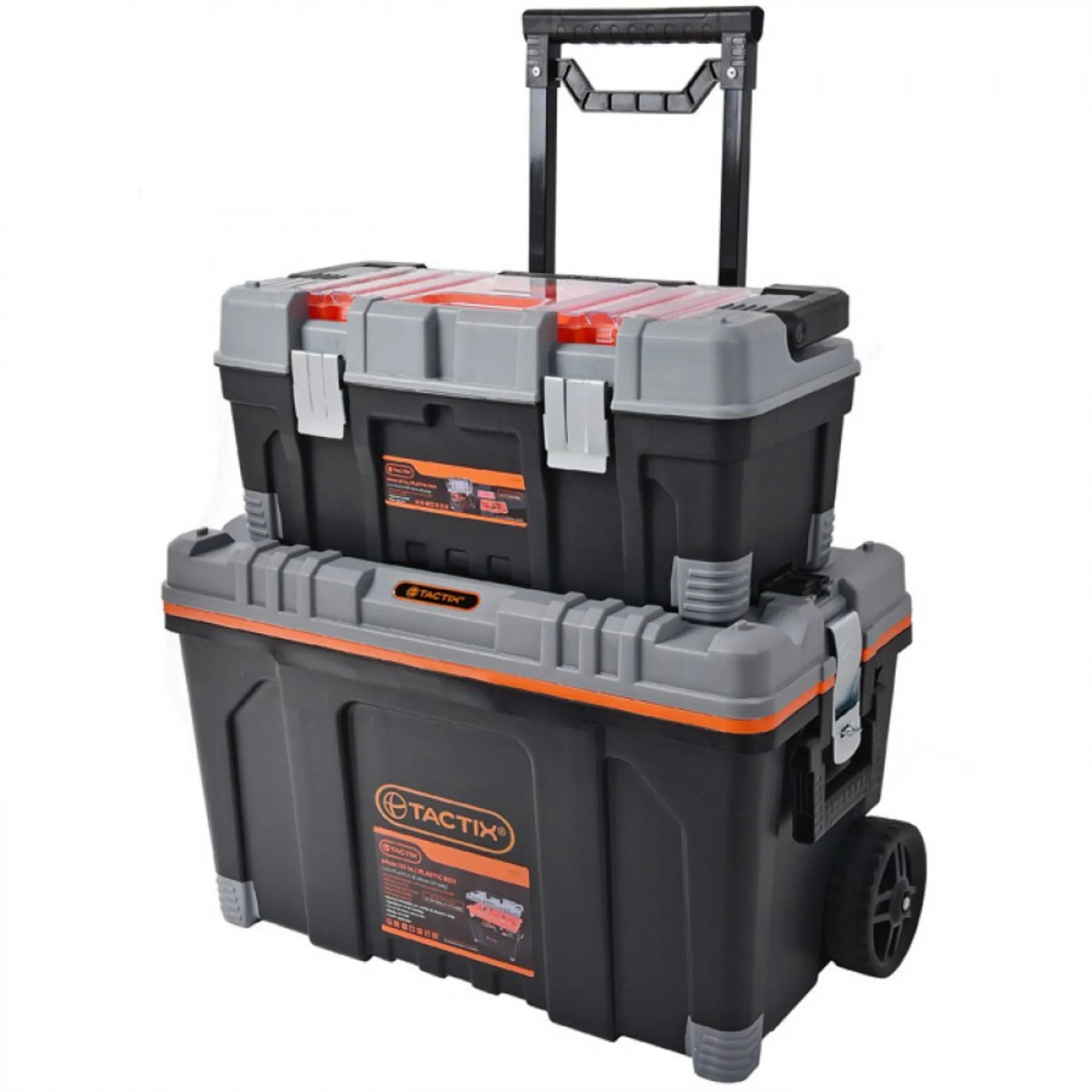 CAJA TACTIX 320308 PARA HERRAMIENTAS 2 PIEZAS CON RUEDAS
