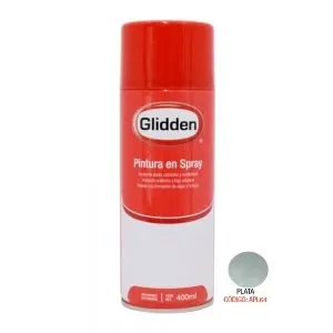 PINTURA GLIDDEN SPRAY APL64 PLATA BRILLANTE 400 ML