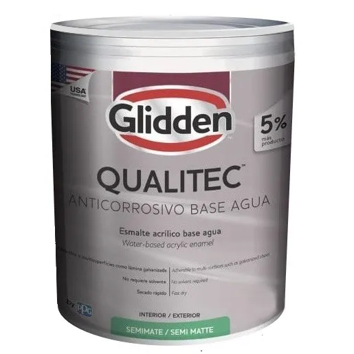QUALITEC ANTICORROSIVO LATEX SATIN BLANCO 1 LITRO PASTEL