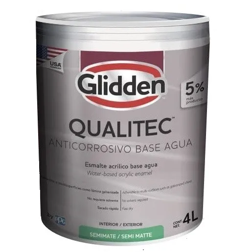 QUALITEC ANTICORROSIVO LATEX SATIN BLANCO 4 LITROS PASTEL