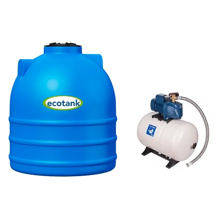 TANQUE ECOTANK TRICAPA 1100 L + BOMBA FORAS JA115 1 HP 120 V + TANQUE PRECARGADO GLOBAL PWN80LH 80 LITROS