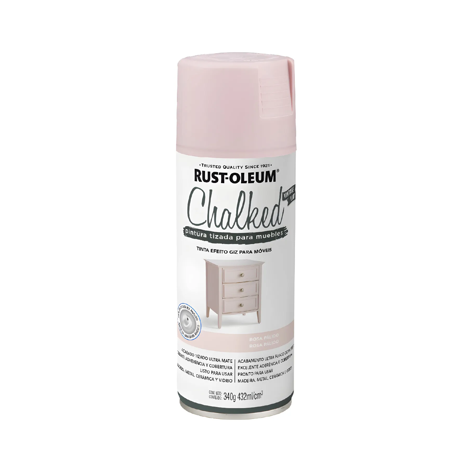 PINTURA RUST-OLEUM 335345 CHALKED ROSA PALIDO SPRAY 340 GRAMOS