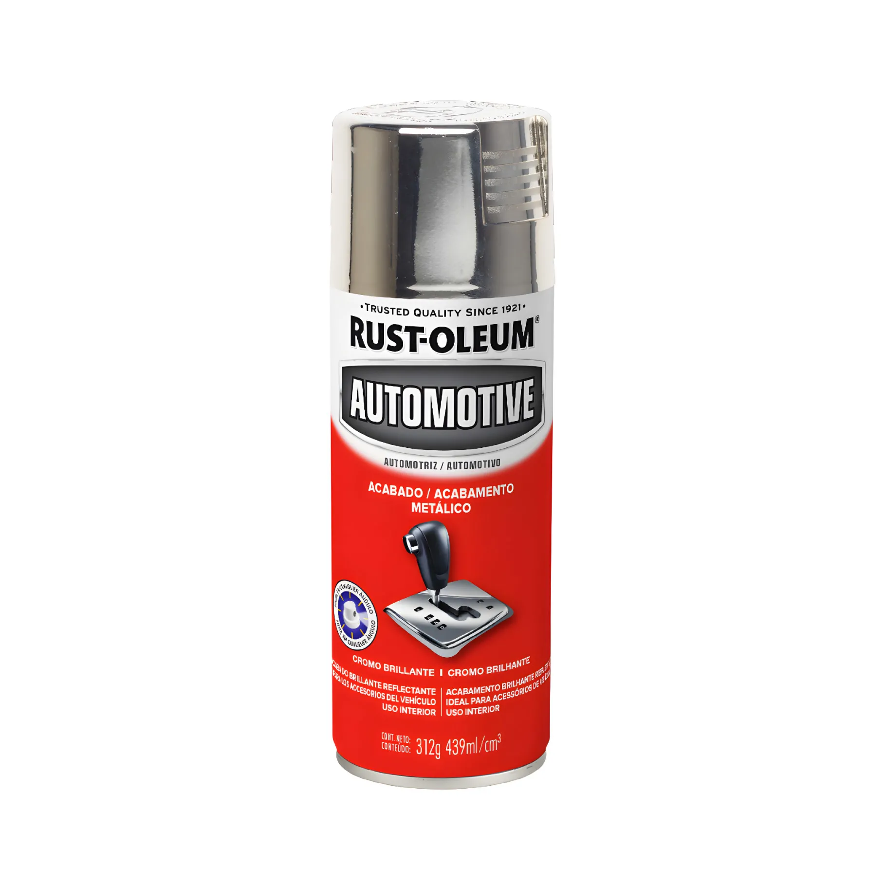 PINTURA RUST-OLEUM 313527 AUTOMOTIVE CROMO BRILLANTE SPRAY 312 GRAMOS