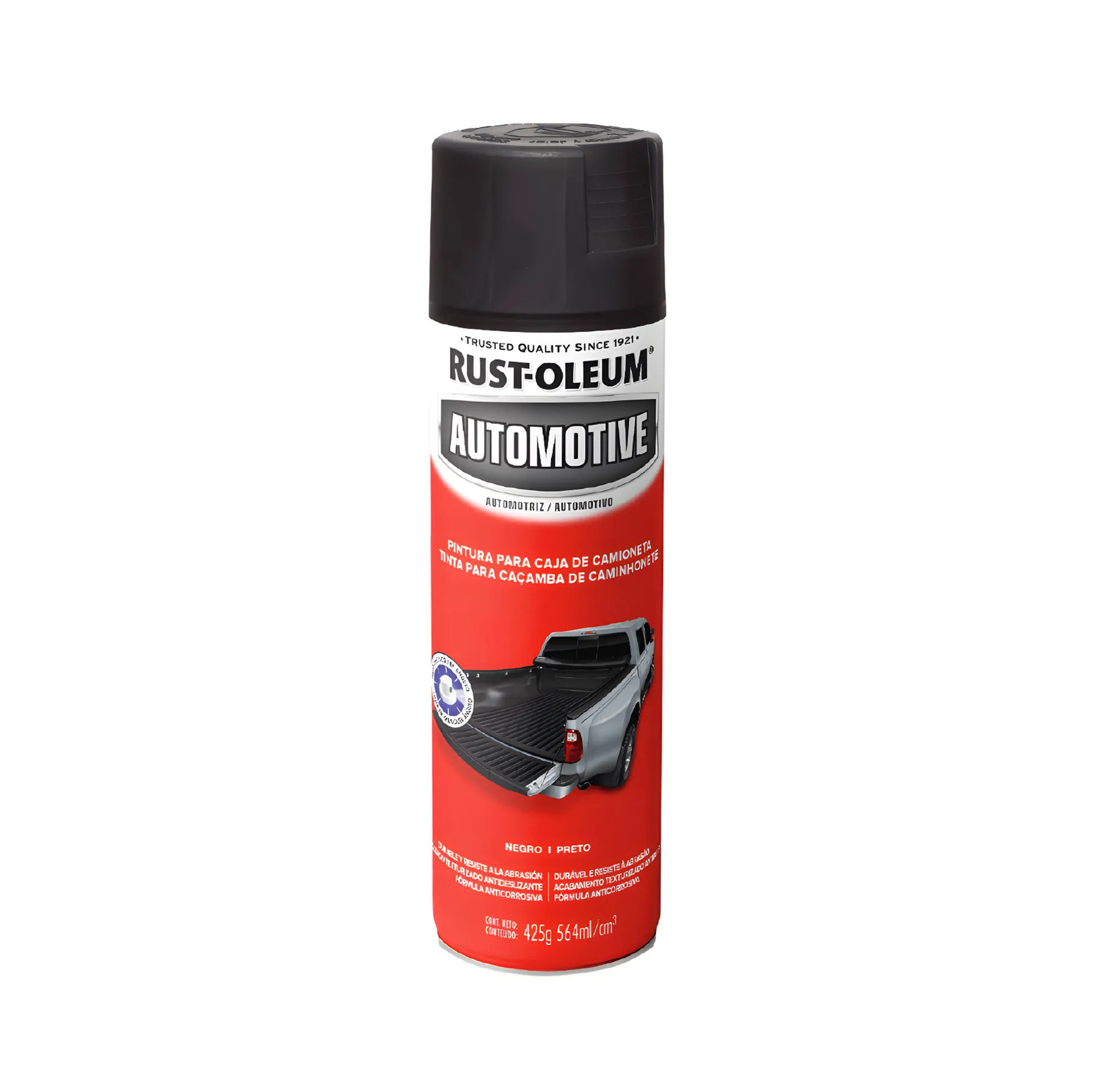 PINTURA RUST-OLEUM 313500 AUTOMOTIVE NEGRO MATE PARA CAJON SPRAY 312 GRAMOS