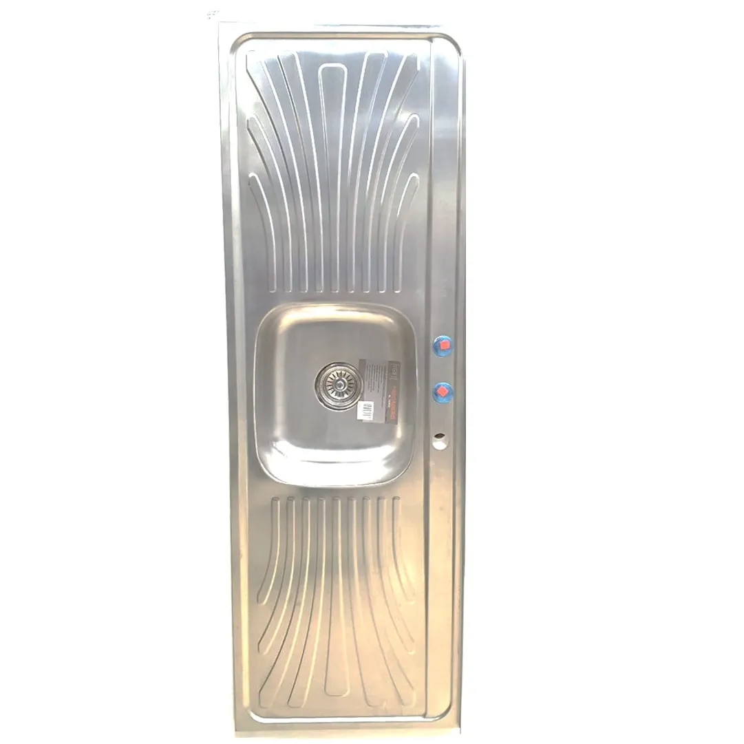 FREGADERO FRONT AL15050GE EMPOTRAR 1.50 M  * 0.50 M 1 TANQUE 2 BATEAS