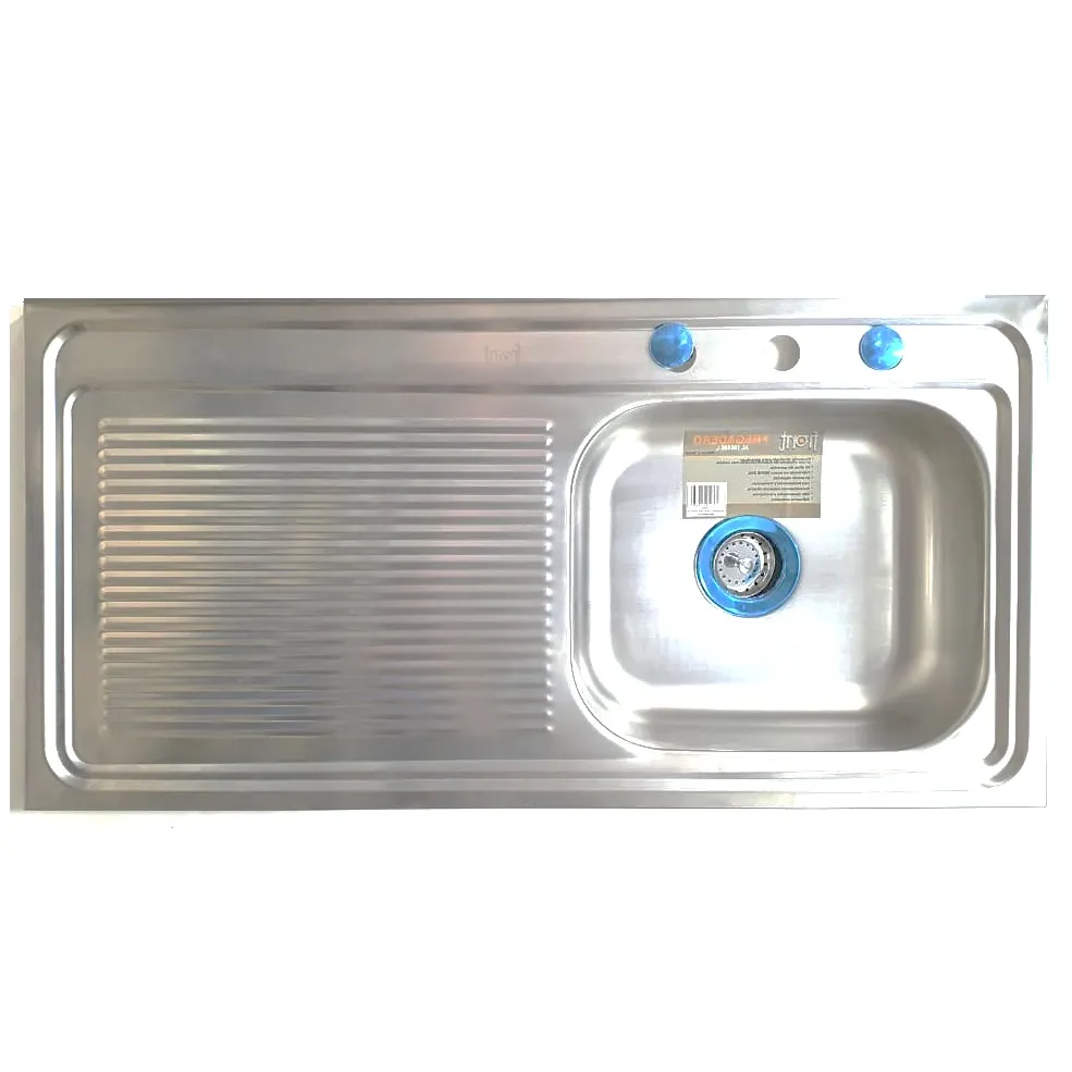 FREGADERO FRONT AL10050CR EMPOTRAR 1.00 M  * 0.50 M 1 TANQUE DERECHO 1 BATEA