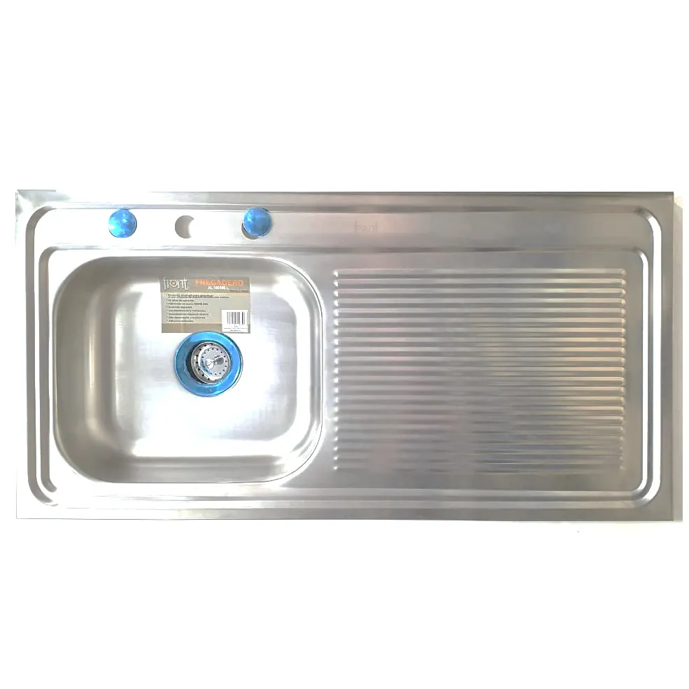 FREGADERO FRONT AL10050CL EMPOTRAR 1.00 M  * 0.50 M 1 TANQUE IZQUIERDO 1 BATEA