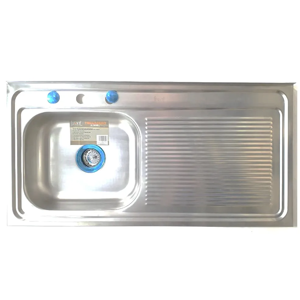 FREGADERO FRONT AL10050EL PARCHE 1.00 M  * 0.50 M 1 TANQUE IZQUIERDO 1 BATEA