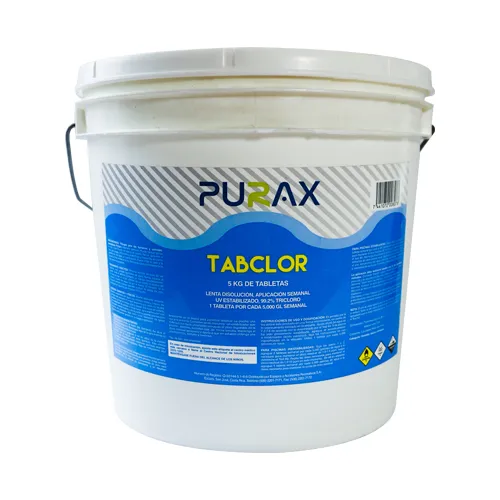CLORO PURAX TABCLOR TABLETAS FRASCO 5 KILOGRAMOS