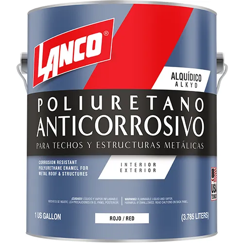 PINTURA LANCO MM-95 ANTICORROSIVO POLIURETANO ROJO GALON
