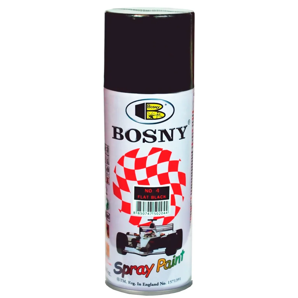 PINTURA SPRAY BOSNY SB-4 NEGRO MATE