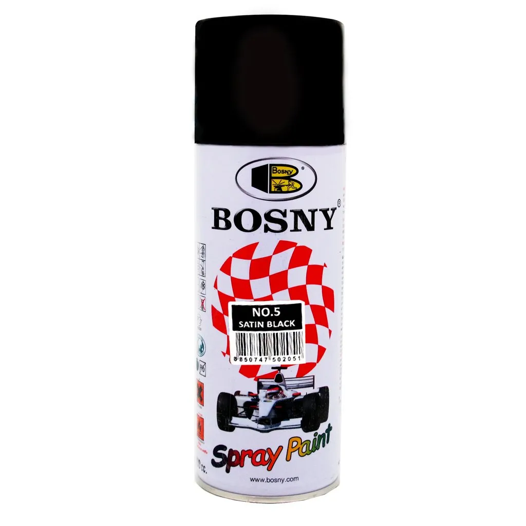 PINTURA SPRAY BOSNY SB-5 NEGRO SATINADO