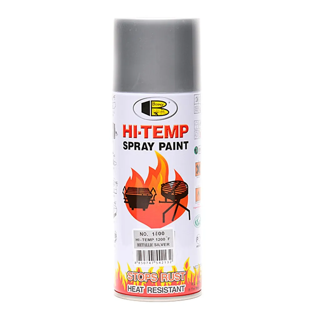 PINTURA SPRAY BOSNY SB-1400 ALTA TEMPERATURA ALUMINIO 1200° F