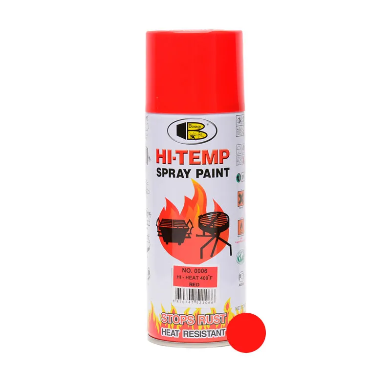 PINTURA SPRAY BOSNY SB-0006 ALTA TEMPERATURA ROJO 400° F