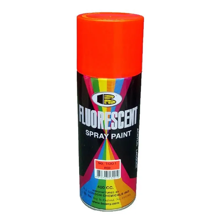 PINTURA SPRAY BOSNY SB-1001 FOSFORESCENTE ROJO