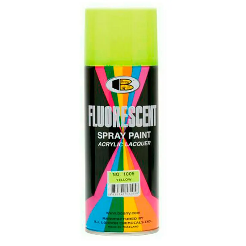 PINTURA SPRAY BOSNY SB-1005 FOSFORESCENTE AMARILLO