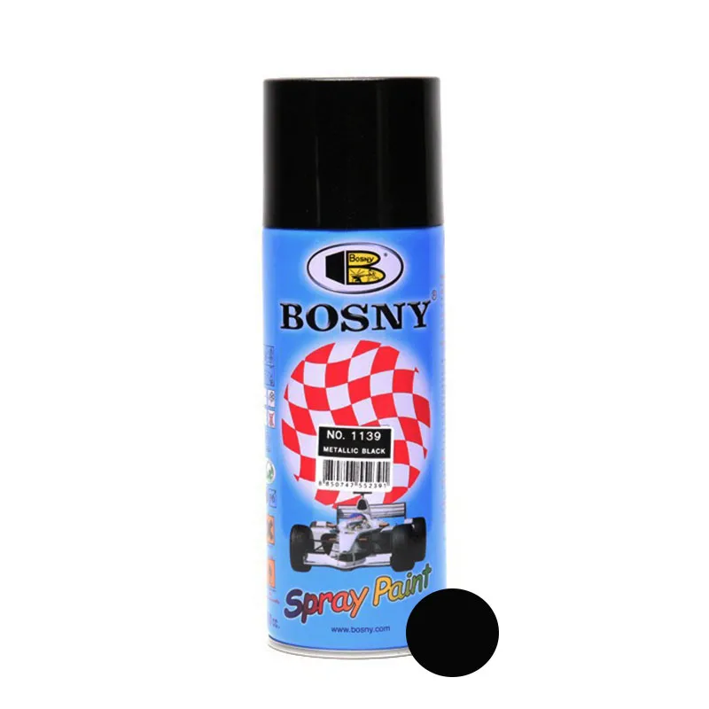 PINTURA SPRAY BOSNY SB-1139 METALICO NEGRO