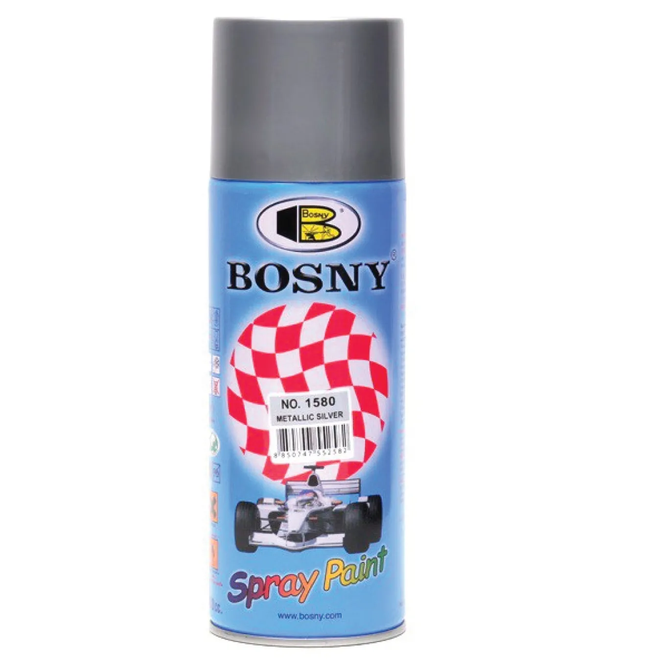 PINTURA SPRAY BOSNY SB-1580 METALICO PLATEADO