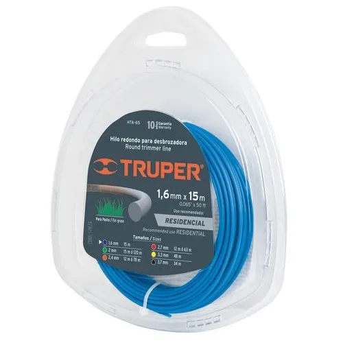 CUERDA TRUPER HTA-65 PARA ORILLADORA 1.65 MM * 15 METROS