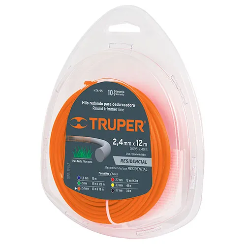 CUERDA TRUPER HTA-95 PARA ORILLADORA 2.40 MM * 12 METROS