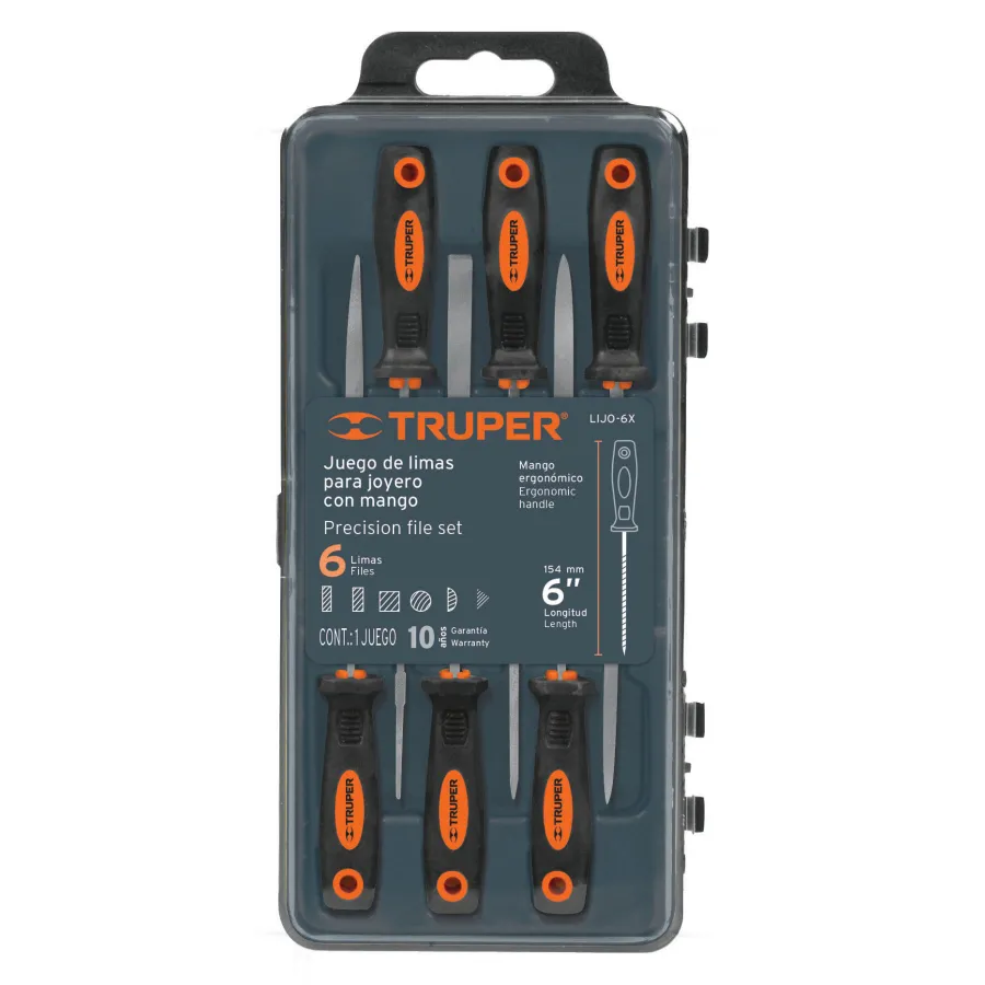 LIMAS TRUPER LIJO-6X PARA JOYERO SET 6 PIEZAS