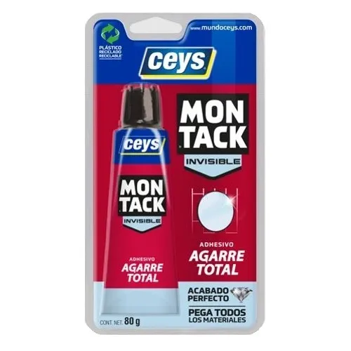 ADHESIVO CEYS 507451 MONTACK INVISIBLE TUBO 80 GRS