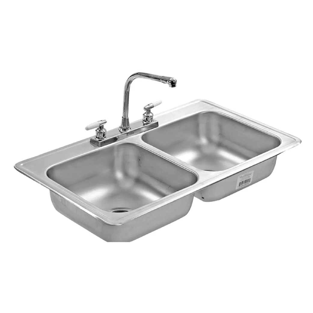 PILETA EB TECNICA M-110-19 DOBLE EMPOTRAR 84 CM * 48 CM